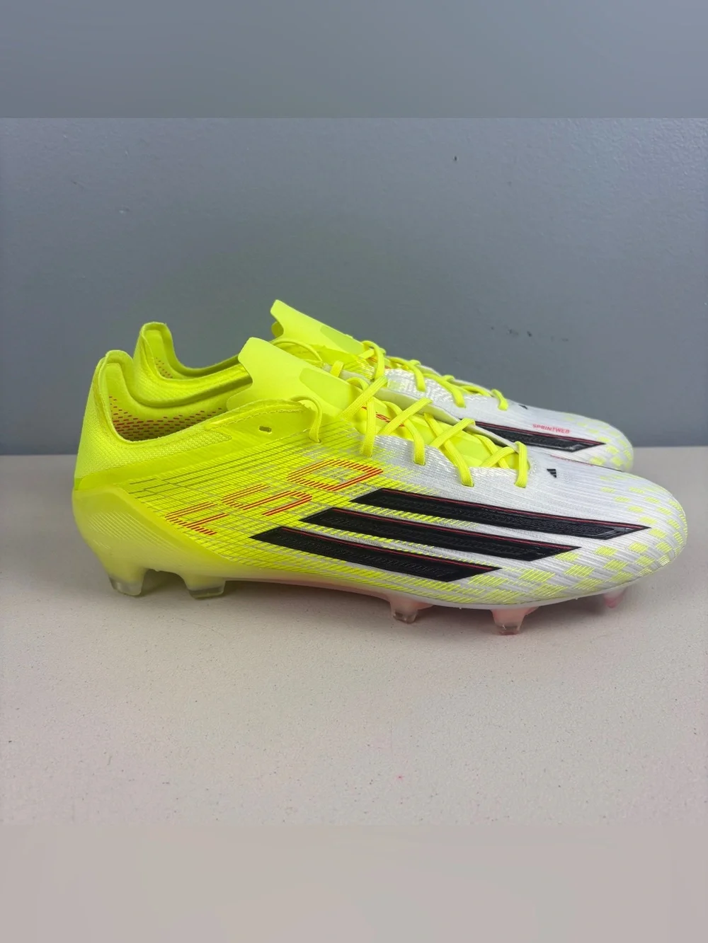 Adidas F50 Elite FG Soccer Cleats Team Solar Yellow 2 Black JR6457 Men’s Sz 8.5